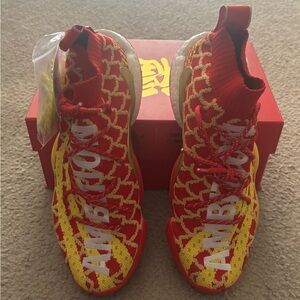 ADIDAS Shoes PHARRELL X CRAZY BYW Mens Size 9.5 Red CHINESE NEW YEAR